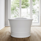 Dadoquartz Victoria 1795 Freestanding Wide-Edge Bath (No Overflow) - Matte White - SBM007-M