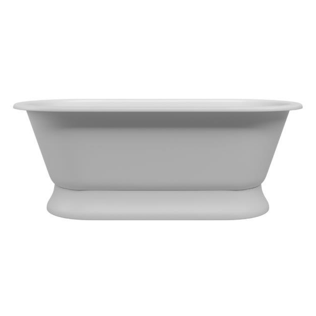 Dadoquartz Liberty 1700 Freestanding Bath No Overflow (Plinth) - Matte White - SBM142SKIRT-M