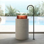 Cassa Design Wow Translucency Round Above Counter Basin - Amber Brown - SBR3636AB