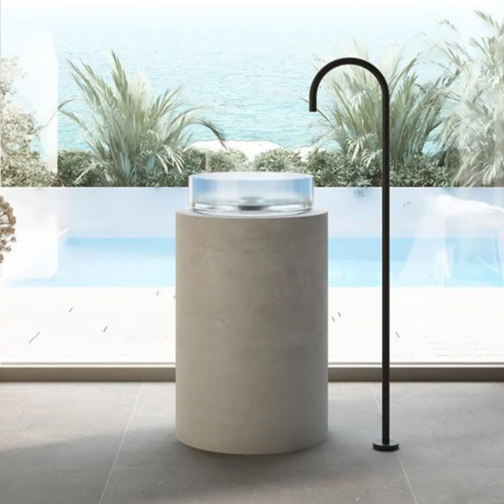 Cassa Design Wow Translucency Round Above Counter Basin - Crystal Clear - SBR3636CC