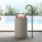 Cassa Design Wow Translucency Round Above Counter Basin - Faint Pink - SBR3636FP