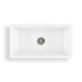 Oliveri Sicily Fireclay Farmhouse Countertop or Undermount Sink - Gloss White - SC-WH1980