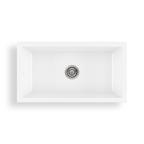 Oliveri Sicily Fireclay Farmhouse Countertop or Undermount Sink - Gloss White - SC-WH1980