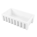 Oliveri Sicily Fireclay Farmhouse Countertop or Undermount Sink - Gloss White - SC-WH1980