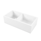 Oliveri Sicily Fireclay Farmhouse 1 & 3/4 Countertop or Undermount Sink - Gloss White - SC-WH1984