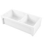 Oliveri Sicily Fireclay Farmhouse 1 & 3/4 Countertop or Undermount Sink - Gloss White - SC-WH1984