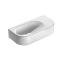 Globo Forty3 550 Asymmetric Hand Rinse Wall Hung Basin - Gloss White SCT55BI