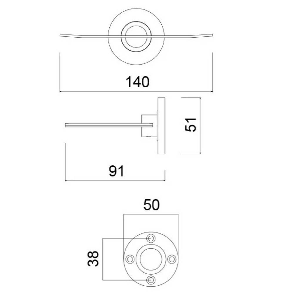 Master Rail Soap Dish Mini - Brushed Gold SD-BG
