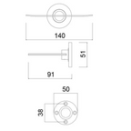 Master Rail Soap Dish Mini - Brushed Gold SD-BG