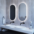 Thermogroup Backlit Pill Shape Mirror with Cool Light 500x1000x45mm 61Watts - Includes Mirror Demister - SO500C