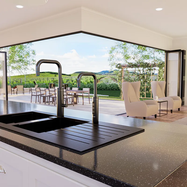 Puretec Filtered Sparkling, Chilled & Ambient Under Sink Unit - LF Gun Metal SPARQ-S5-GM - SPARQ-S5-GM-LF