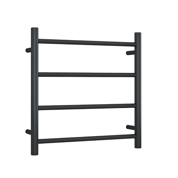 Thermorail 12V Round 550 Ladder Heated Towel Rail - SR2512B Matte Black