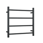 Thermorail 12V Round 550 Ladder Heated Towel Rail - SR2512B Matte Black