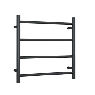 Thermorail 12V Round 550 Ladder Heated Towel Rail - SR2512B Matte Black