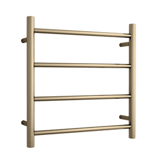 Thermorail 240V Round 550 Ladder Heated Towel Rail - SR25MBB Brushed Brass