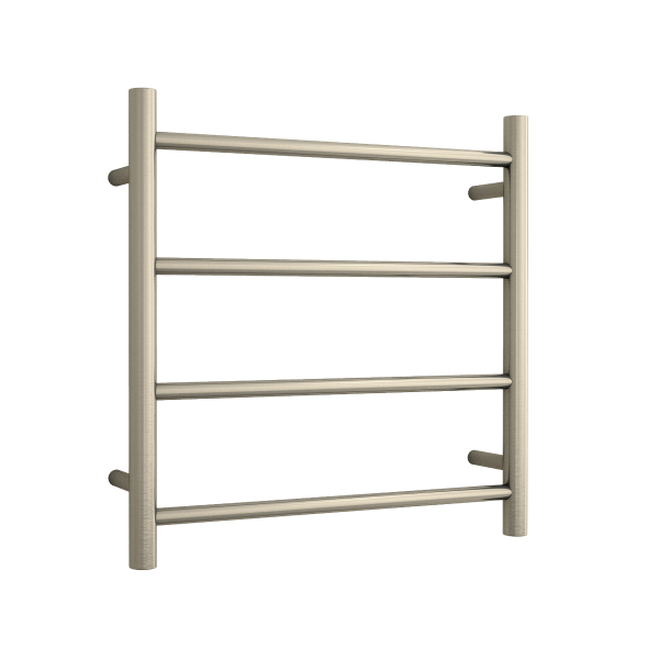 Thermorail 240V Round 550 Ladder Heated Towel Rail - SR25MBN Brushed Nickel