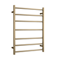 Thermorail 240V Round 600 Ladder Heated Towel Rail - SR44MBB Brushed Brass
