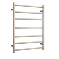 Thermorail 240V Round 600 Ladder Heated Towel Rail - SR44MBN Brushed Nickel