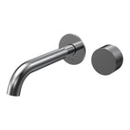 Parisi Stereo Wall Mixer with 190mm Spout (Individual Flanges) - Chrome - SS.01-2RF190C