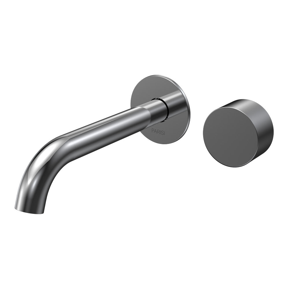 Parisi Stereo Wall Mixer with 190mm Spout (Individual Flanges) - Chrome - SS.01-2RF190C