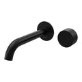 Parisi Stereo Wall Mixer with 190mm Spout (Individual Flanges) - Matt Black - SS.01-2RF190C.02