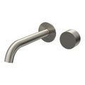 Parisi Stereo Wall Mixer with 190mm Spout (Individual Flanges) - Brushed Nickel - SS.01-2RF190C.41
