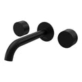 Parisi Stereo Wall Set with 190mm Spout - Matt Black - SS.01-3W190C.02