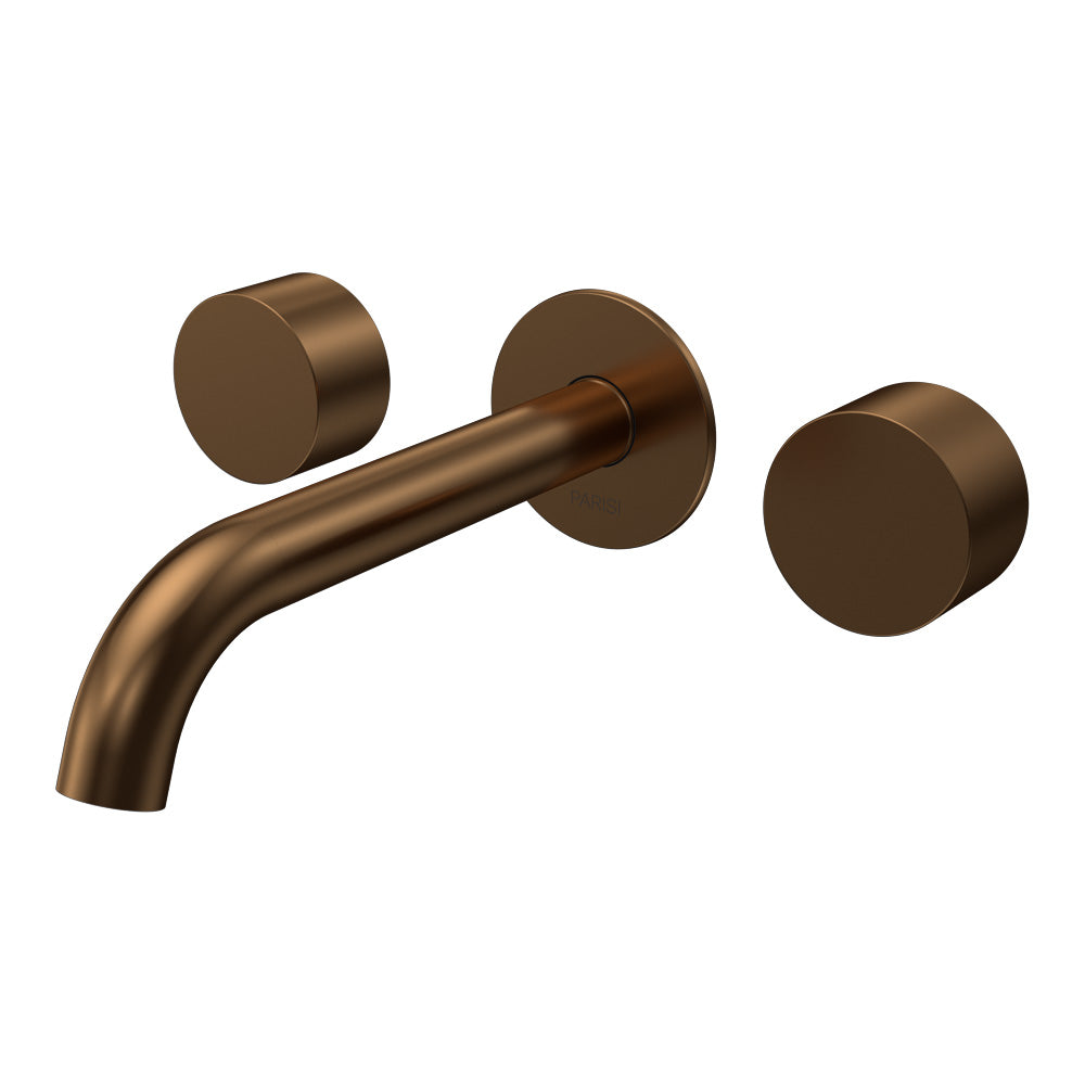 Parisi Stereo Wall Set with 190mm Spout - Matt Bronze - SS.01-3W190C.48