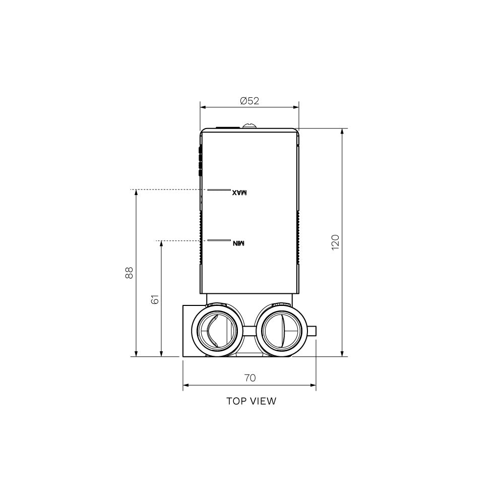 Parisi Stereo In Wall Body for Wall Mixer - SS.05PR-I