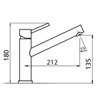 Oliveri Essente Swivel Sink Mixer - LF 316 Stainless Steel - SS31610