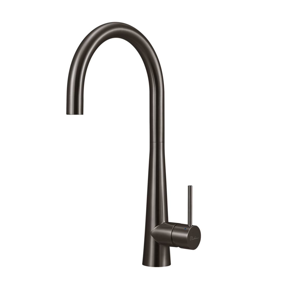 Oliveri Essente SS316 Gooseneck Sink Mixer - Gun Metal - SS31620-GM