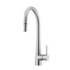 Oliveri Essente SS316 Gooseneck Pull Out Sink Mixer - Natural Stainless Steel - SS31625