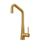 Oliveri Essente SS316 Square Gooseneck Sink Mixer - Brushed Gold - SS31670-AU