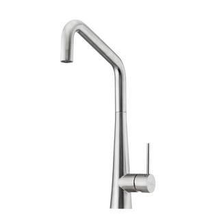 Oliveri Essente SS316 Square Gooseneck Sink Mixer - Natural Stainless Steel - SS31670