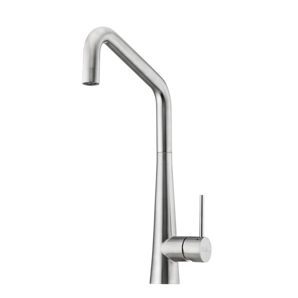 Oliveri Essente SS316 Square Gooseneck Sink Mixer - Natural Stainless Steel