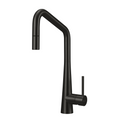 Oliveri Essente SS316 Square Gooseneck Pull Out Sink Mixer - Brushed Black - SS31675-BL