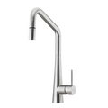Oliveri Essente SS316 Square Gooseneck Pull Out Sink Mixer - Natural Stainless Steel - SS31675