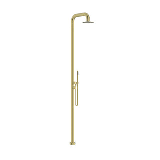 Linkware Elle 316 Stainless Steel Freestanding Twin Shower - Brushed Gold - SST21602BG