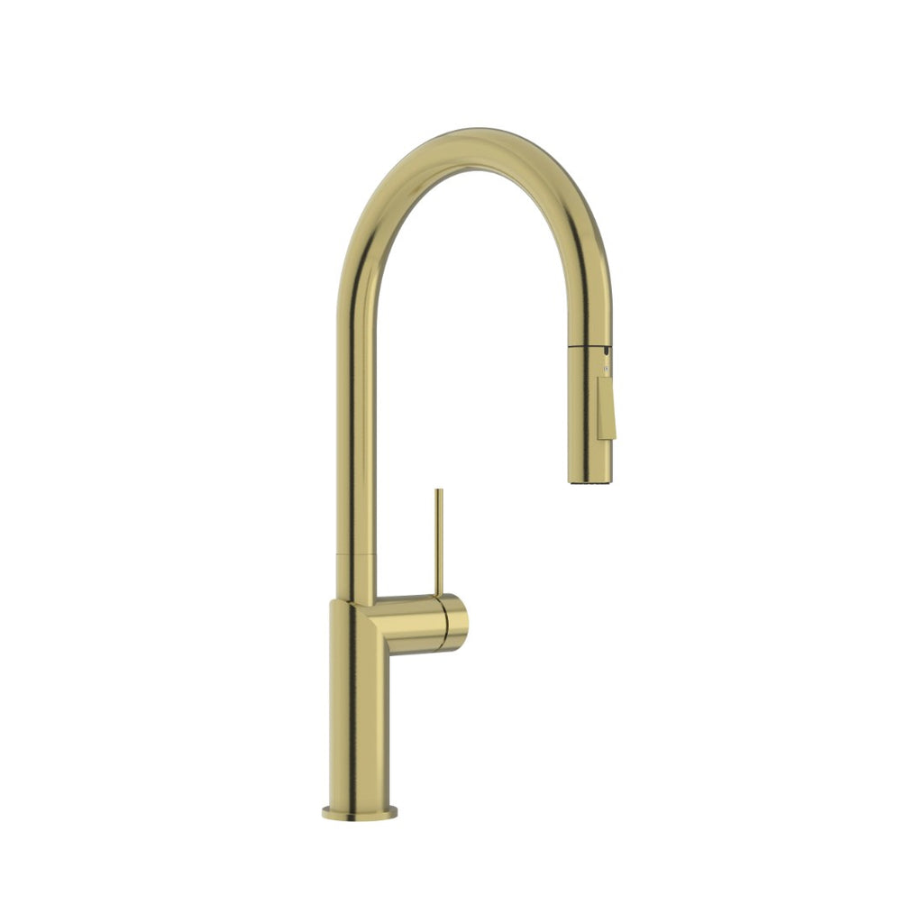 Linkware Elle 316 Stainless Steel Pull-Out Sink Mixer - Brushed Gold - SST673BG
