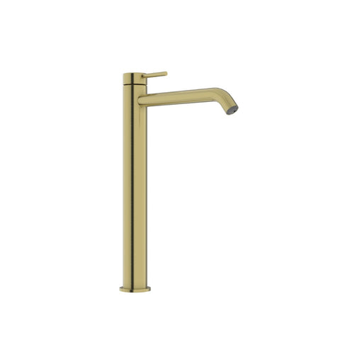 Linkware Elle 316 Stainless Steel Hi-Rise Basin Mixer - Brushed Gold