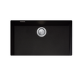 Oliveri Santorini Black Mega Undermount Sink Includes Overflow - ST-BL1590U OF