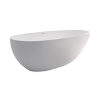 Fienza Bahama 1500mm Solid Surface Stone Freestanding Bath - Matte White - ST03-1500