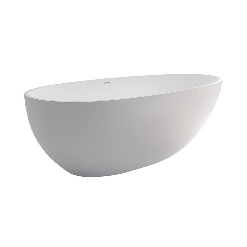 Fienza Bahama 1500mm Solid Surface Stone Freestanding Bath - Matte White