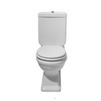 Turner Hastings Stafford Back to Wall Toilet Suite - Gloss White with Chrome Hinges ST675BTW-GW
