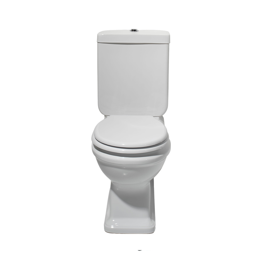 Turner Hastings Stafford Back to Wall Toilet Suite - Gloss White with Chrome Hinges ST675BTW-GW