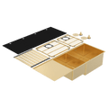 Abey Boutique Lugano Right Hand 1 & 1/4 Bowl Drainer - Eureka Gold - STQ450DRG