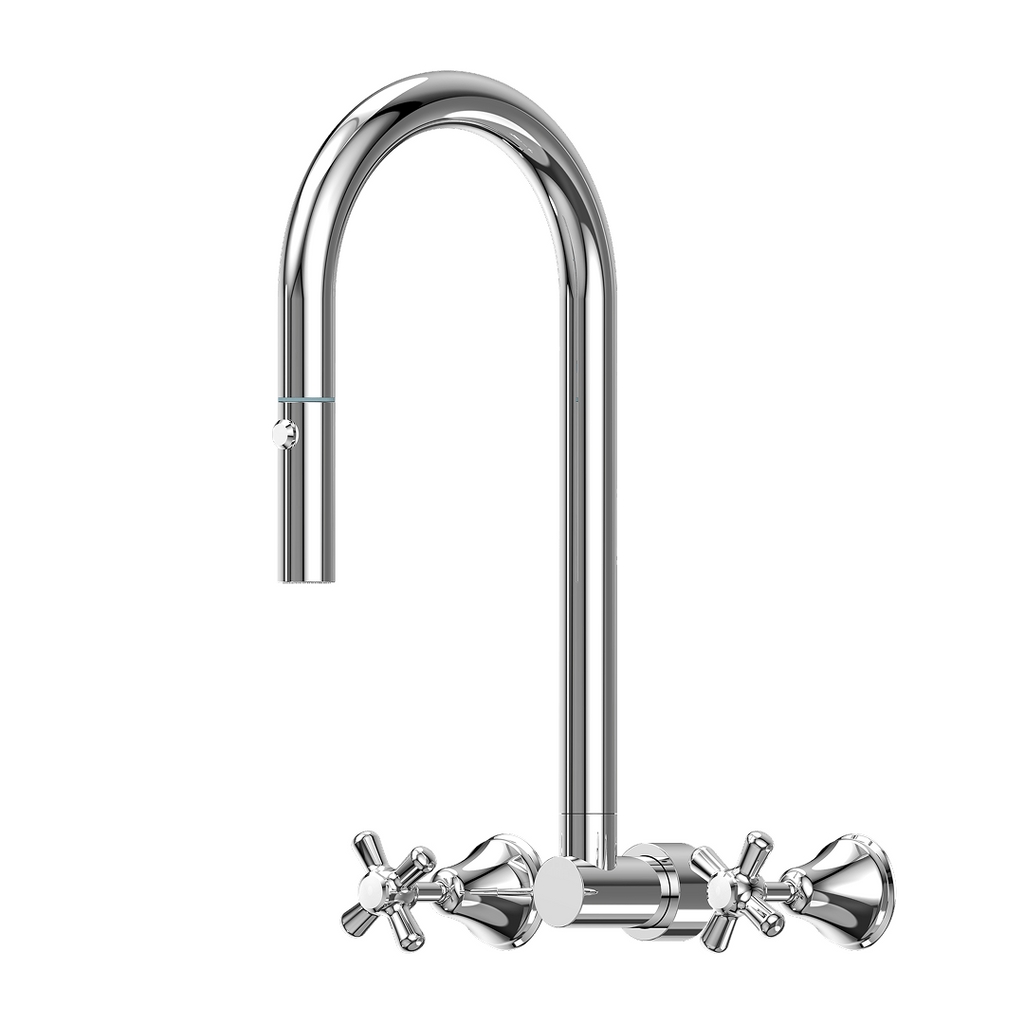 Suprema Xpressfit Retractable Wall Spout - Polished Chrome SUP800RLS_CP