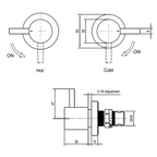Suprema Wall Top Assemblies - Satin SUP800WTA