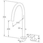 Sussex Duet High Basin Mixer Set - Chrome - DBSHMSH