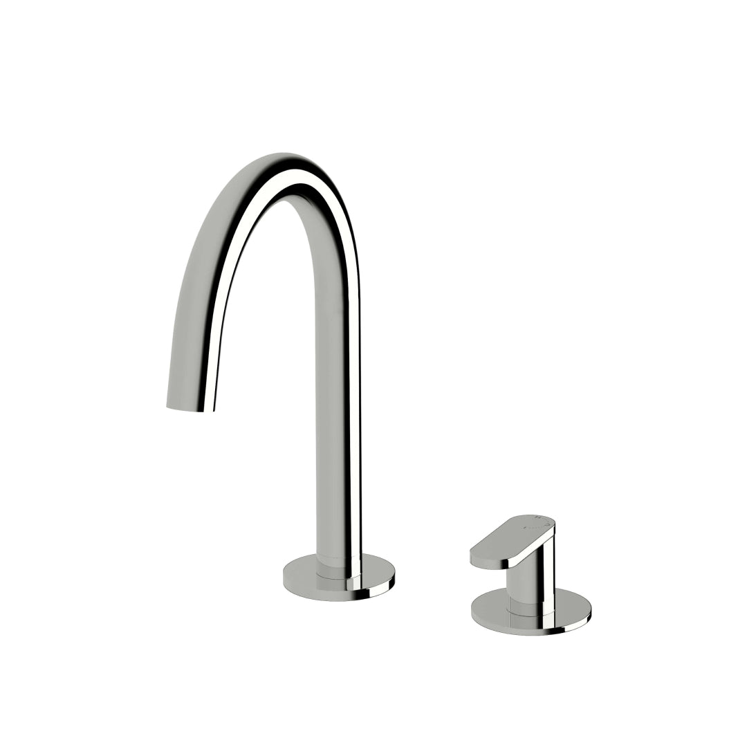 Sussex Duet Low Basin Mixer Set - Chrome - DBSHMSL